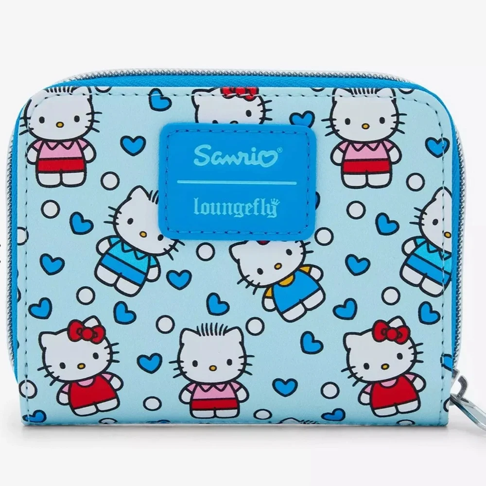 Loungefly Hello Kitty Blue Zipper Wallet NWT - Picture 3 of 4